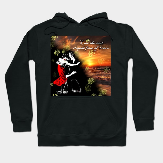 Tango dancers Hoodie by CarolineArts